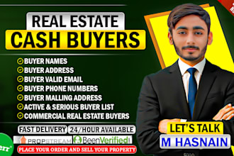 provide you real estate active cash buyer, investors list