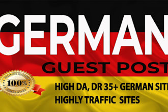 publish german guest post with dofollow high  organic traffic and indexed links
