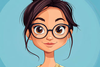 design cartoon character, caricature, mascot logo, cartoon portrait