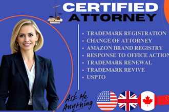 be your trademark registration attorney for brand application as attorney