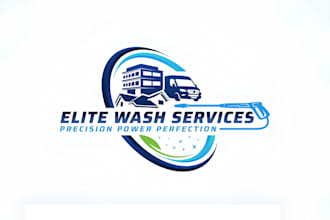 do unique cleaning and maintenance business logo and any graphics design