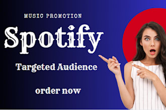 spotify music playlist promotion with ads for real  spotify music