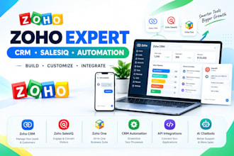 be your zoho CRM and salesiq expert