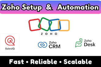 automate zoho salesiq CRM and desk with ai chatbot