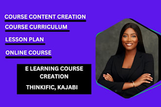 do online course website on thinkific, teachable, podia or kajabi online course