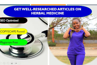 write medical articles, case studies and health blogs as a doctor