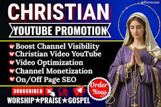 fast USA christian youtube promotion gospel christian music video monetization