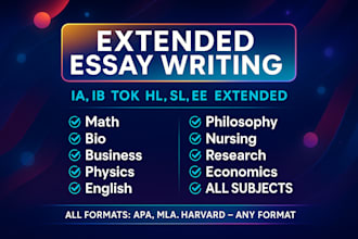perfectly do ia ib hl sl ias, extended essays, tok exhibitions, essentials