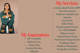 deliver nursing content that is well researched and plagiarism free