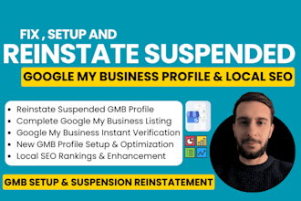 fix suspended gmb reinstate google my business local seo expert profile recovery