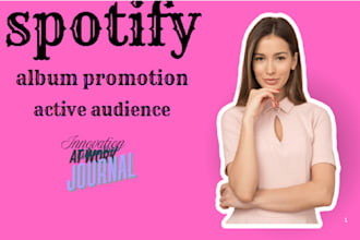 do spotify album promotion, spotify music track promotion