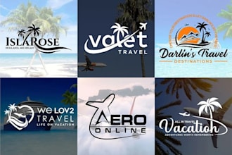 design minimalist travel hotel travel agency adventure outdoor and hunting logo