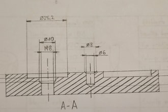 create precise technical and engineering pencil drawings