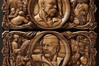 3d bas relief 3d coin design 3d laser engraving 3d cnc design 3d printing stl