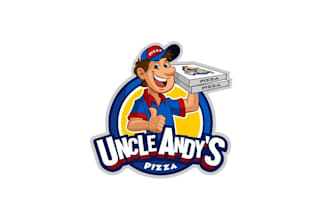 design delicious food truck delivery pizzaria logo