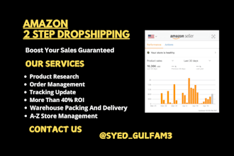 be amazon and walmart 2 step dropshipping VA and store manager