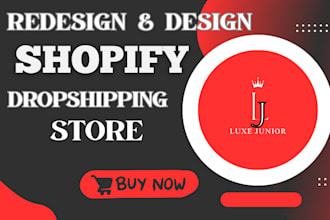 create shopify website, build shopify store design, shopify dropshipping store