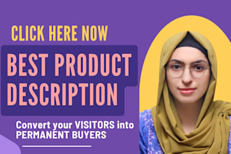 do copywriting of your product description for shopify and amazon