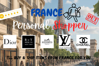 be your personal shopper in france