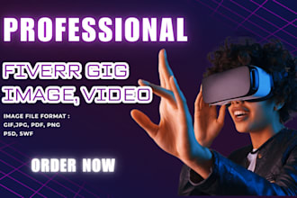 design stunning fiverr gig image thumbnail or gig video