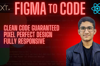 convert figma design to responsive react or nextjs frontend