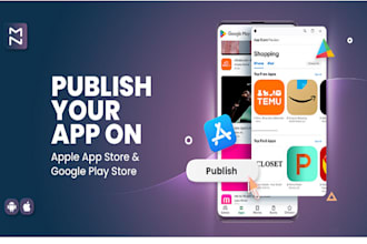 publish an android app, game app on my google play console, app store live 3h