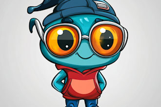 design cartoon, mascot, caricature or character logo