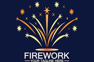 design gorgeous firework logo in short time
