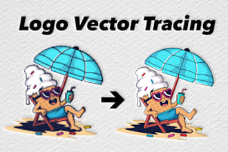 provide high quality vector tracing with unlimited revisions