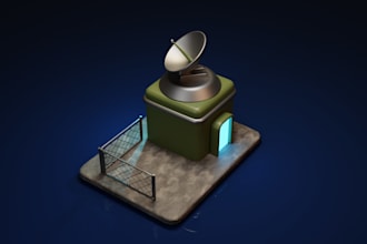 create stylized 3d game assets and models for game art
