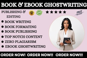 ghostwrite your book as a ghost book writer, ebook ghostwrite, ebook writer