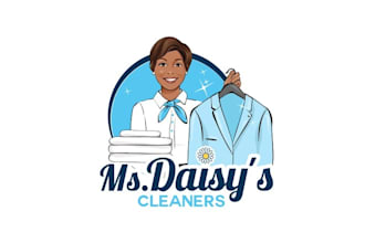 make particular super character logo for dry cleaners