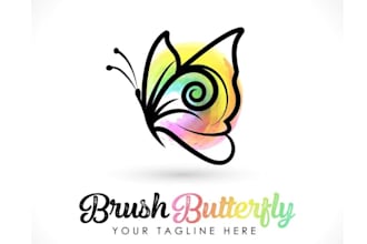 design professional butterfly logo design
