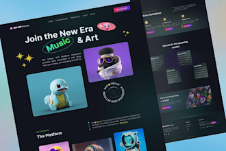 develop nft, crypto, blockchain, presale or staking websites and dapps