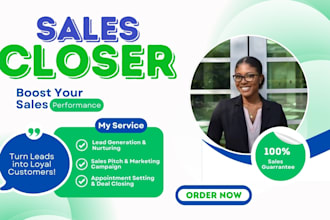 be your high ticket sales closer sales rep salesperson cold calling leads closer