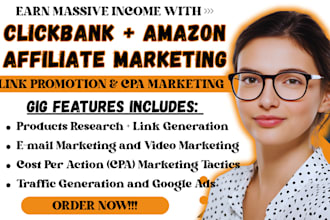 do clickbank and amazon affiliate referral link promotion and cpa marketing
