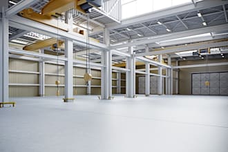 create 3d warehouse design, 3d warehouse visualizations, 3d rendering