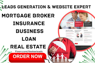 generate mortgage leads mortgage broker  insurance business loan real estate web