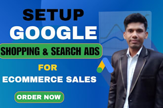 setup google shopping and search ads for ecommerce sales