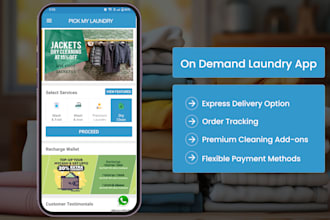 create a on demand laundry app