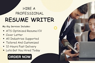 craft ats optimized resumes, cover letter, and linkedin profiles for dream job