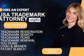 be your licensed US trademark attorney for your trademark application, search