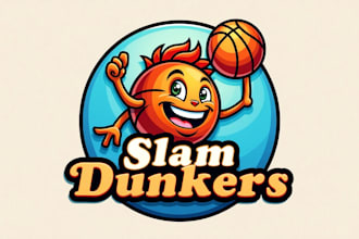 do basketball club mascot logo design