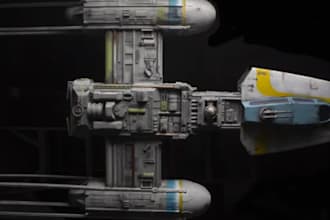 create 3d space ship, air craft, 3d war ship, hard surface 3dtanker for 3d print
