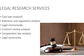 do legal research,case law,briefs,legal analysis and memo