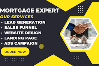 generate mortgage mca business loan leads with website and funnel