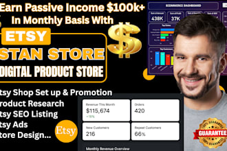 setup 7 figure shopify digital product store, stan store digital store