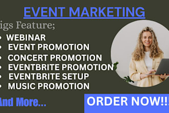 eventbrite promotion, webinar marketing, concert, resident advisor