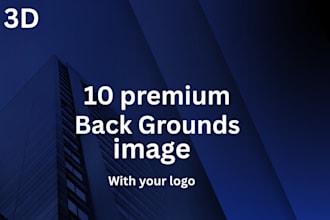 design zoom virtual back ground image with your logo
