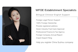 help you register suzhou china company
